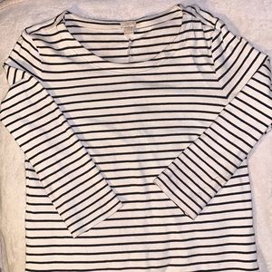 J. Crew Striped Long sleeve dress- Stretch